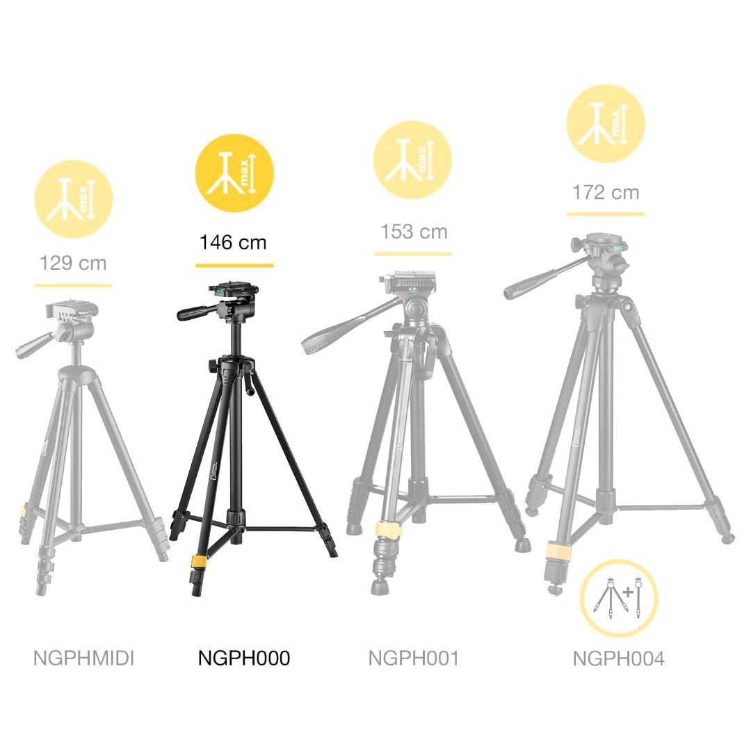 Kata National Geographic stativ 3-Way Head Tripod M NGPH000 - 2